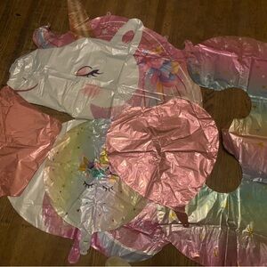 Pink Unicorn Party Decoration Set